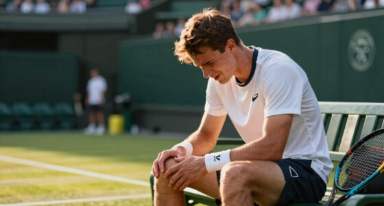 Taylor Fritz loses at Wimbledon after knee tendinitis flares up